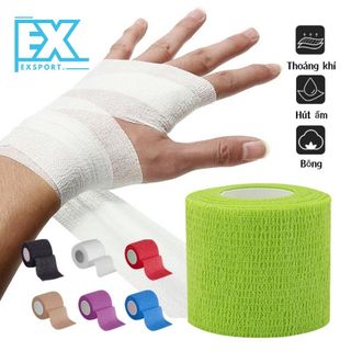 BĂNG KEO THỂ THAO VẢI TỰ DÍNH ÊM ÁI, CHỐNG LẬT CỔ CHÂN KEO DÍNH CHẮC, BẢO VỆ CHÂN KHỎI CHẤN THƯƠNG EXPORT