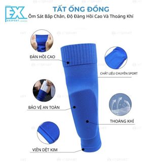 TẤT ỐNG ĐỒNG CO GIÃN MÀU SẮC TƯƠI SÁNG, GIỮ CHẶT ỐNG ĐỒNG, LÀM ẤM ỐNG CHÂN, BẢO VỆ CHÂN KHỎI VA QUỆT EXSPORT