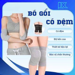 BÓ GỐI THỂ THAO CAO CẤP CÓ ĐỆM BÔNG CHỐNG CHẤN THƯƠNG, BẢO VỆ KHUỶU TAY, ĐẦU GỐI TRẦY XƯỚC DA EXSPORT
