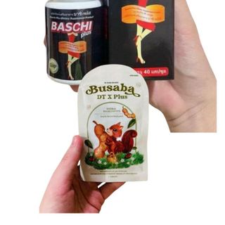 BỘ ĐÔI ĐỈNH CAO BASCHI ĐEN PLUS & BUSABA DT X PLUS ĐÀO THẢI THANH LỌC CƠ THỂ LÁY LẠI EO THON SÁNG DA.