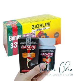 COMBO THẢO MỘC TỰ NHIÊN BASCHI ĐEN PLUS & BIOSLIM HERBAL TEA XUẤT SẮC.
