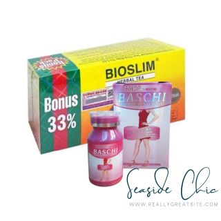 COMBO VITAMIN XƠ BASCHI HỒNG & BIOSLIM HERBAL TEA ĐÀO THẢI THANH LỌC SỨC KHỎE.