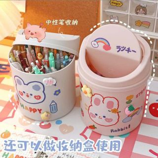 THÙNG RÁC HÌNH TRỤ TẶNG STICKER (có HĐ)