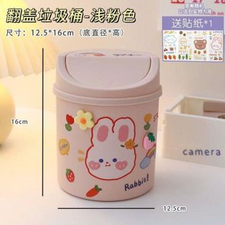 THÙNG RÁC HÌNH TRỤ TẶNG STICKER (có HĐ)