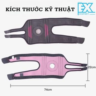 BÓ GỐI THỂ THAO 4 LÒ XO TRỢ LỰC, BÓ GỐI ĐỊNH HÌNH BẢO VỆ XƯƠNG BÁNH CHÈ, BÓ GỐI SILICON CAO CẤP EXSPORTS