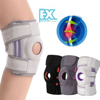 BÓ GỐI THỂ THAO 4 LÒ XO TRỢ LỰC, BÓ GỐI ĐỊNH HÌNH BẢO VỆ XƯƠNG BÁNH CHÈ, BÓ GỐI SILICON CAO CẤP EXSPORTS