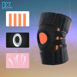 BÓ GỐI THỂ THAO 4 LÒ XO TRỢ LỰC, BÓ GỐI ĐỊNH HÌNH BẢO VỆ XƯƠNG BÁNH CHÈ, BÓ GỐI SILICON CAO CẤP EXSPORTS
