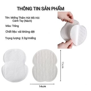 Set 50 Cặp Thấm Hút Mồ Hôi Nách Size Lớn Có Mùi Hương