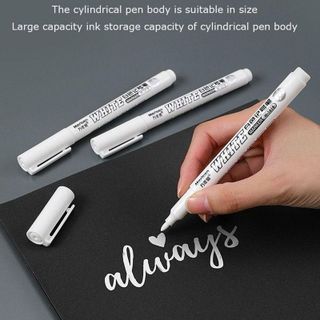 Bút lông đánh dấu màu trắng white marker permanent