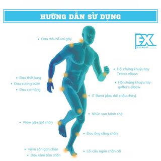 Băng Keo Hỗ Trợ Cơ Thể Thao Nâng Đỡ Cơ Bắp, Hỗ Trợ Phục Hồi Các Nhóm Cơ Lớn, Tăng Sức Mạnh Cho Từng Nhóm Cơ EXSPORT