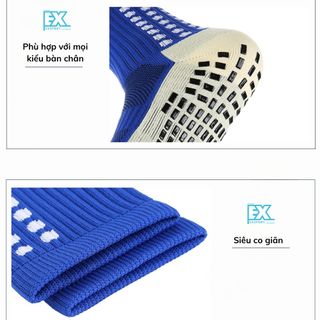 TẤT ĐÁ BÓNG CHỐNG TRƠN TRƯỢT, BÁM GIÀY TỐT, LƯỚI THOÁNG KHÍ, ÊM CHÂN HƠN KHI CHƠI THỂ THAO EXSPORT
