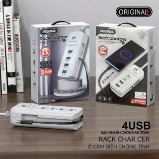 BỘ SẠC NHANH 4 CỔNG ĐA NĂNG THÔNG MINH