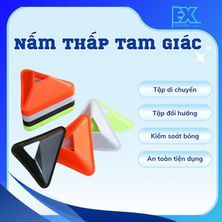 NẤM THẤP TAM GIÁC NHẸ, BỀN HUẤN LUYỆN TRẺ, TẬP LUYỆN KIỂM SOÁT BÓNG, RÊ BÓNG, CHẠY BỨT TỐC HIỆU QUẢ EXSPORT