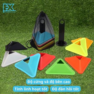 NẤM THẤP TAM GIÁC NHẸ, BỀN HUẤN LUYỆN TRẺ, TẬP LUYỆN KIỂM SOÁT BÓNG, RÊ BÓNG, CHẠY BỨT TỐC HIỆU QUẢ EXSPORT