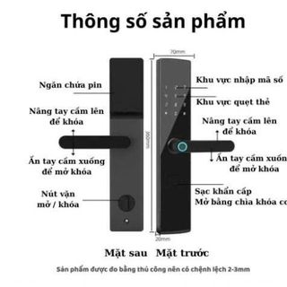 KHÓA ĐIỆN TỬ VÂN TAY Y01-2