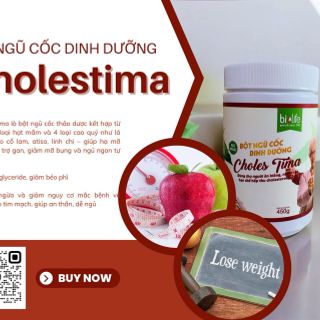 Bột mầm ngũ cốc Cholestima dành cho người ăn kiêng, hạn chế hấp thụ cholesterol