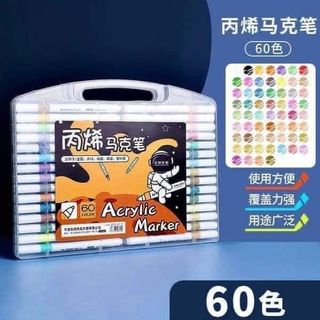 Màu Acrylic market 60 màu Bộ màu Acrylic 12,24,36,48,60 màu siêu hot