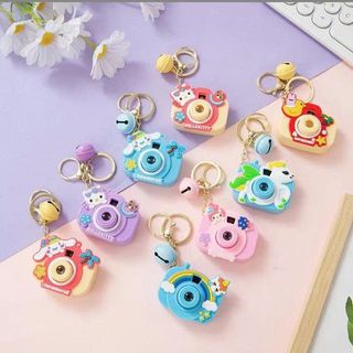 MÓC KHÓA MÁY ẢNH ĐÈN LED KÈM CHUÔNG