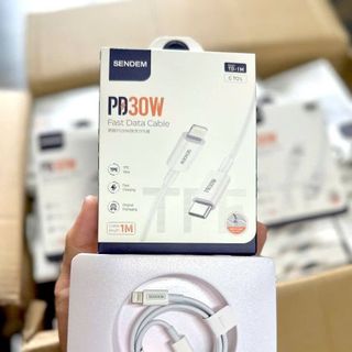 Cáp sạc siêu nhanh Sendem TD-1M PD30W chân IPhone