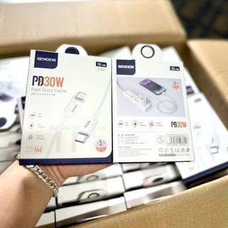 Cáp sạc siêu nhanh Sendem TD-1M PD30W chân IPhone