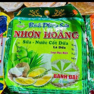 Bánh phồng sữa Nhơn Hoàng lá dứa sữa nước cốt dừa (bánh đại) 400g_ Đặc sản Tây Ninh loại 1