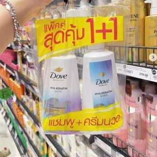 Gội Xả Dove Thái Lan Cặp Màu Tím 350ml (Thùng 6 Cặp x 2 Chai)