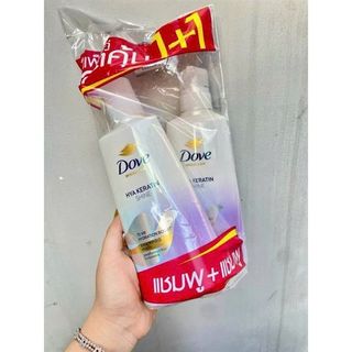 Gội Gội Dove Thái Lan Cặp Màu Tím 350ml (Thùng 6 Cặp x 2 Chai)
