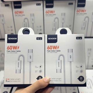 Cáp sạc siêu nhanh Sendem TA-1M bện dù 60W chân C to C