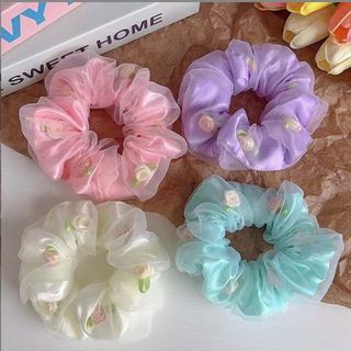 CỘT TÓC LƯỚI 2 LỚP HOA HỒNG
