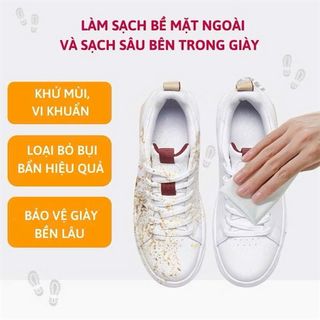 Khăn Ướt Lau Giày – Giải Pháp Làm Sạch Giày Siêu Nhanh, An Toàn - Màu Đen