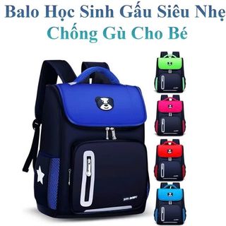 Balo Học SinhBalo Gấu Cho Bé Chống Gù,Có Phản Quang,Chống Thấm Nước,Nhiều Ngăn Tiện Dụng