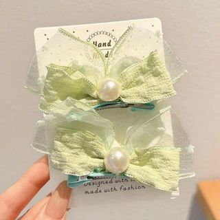 KẸP TÓC BÉ NƠ 2 LỚP ĐÍNH NGỌC