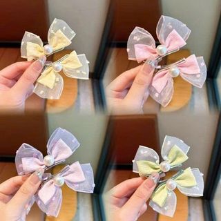KẸP TÓC BÉ NƠ 2 LỚP ĐÍNH NGỌC