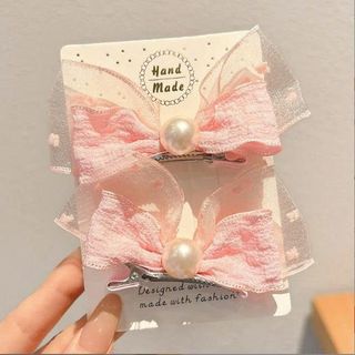 KẸP TÓC BÉ NƠ 2 LỚP ĐÍNH NGỌC
