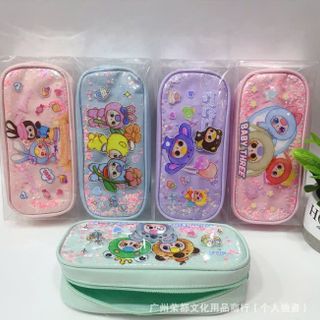 HỘP BÚT BABY THREE KIM TUYẾN (HỘP CỨNG)