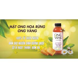 Mật Ong Vàng Hoa Rừng Tây Bắc 450gr (Thùng 25 Chai)