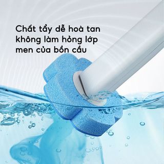 Bộ cọ vệ sinh nhà tắm dùng một lần gắn tường, cây cọ toilet xoay 360 độ