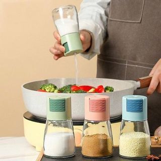 HỦ ĐỰNG GIA VỊ THỦY TINH BẤM NÚT ĐỊNH LƯƠNG