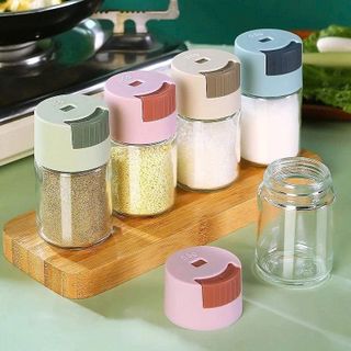 HỦ ĐỰNG GIA VỊ THỦY TINH BẤM NÚT ĐỊNH LƯƠNG