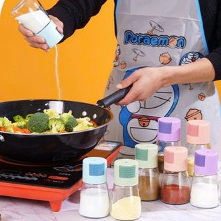 HỦ ĐỰNG GIA VỊ THỦY TINH BẤM NÚT ĐỊNH LƯƠNG