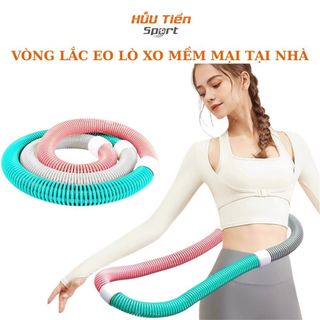 Vòng Lắc Eo Có Lò Xo Bọc Nhựa PVC Mềm Bên Ngoài Giúp Giảm Tiếng Ồn, Giảm Mỡ + Eo Thon Tập Tại Nhà