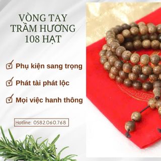 Vòng Trầm 108 Hạt – Món Quà Từ Thiên Nhiên Mang Lại Bình An Và May Mắn