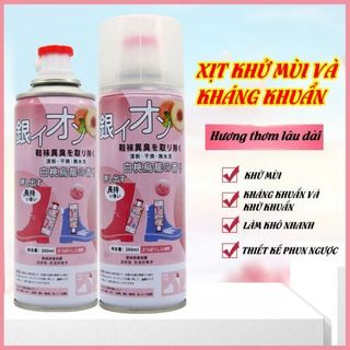 Chai xịt khử mùi giày Quả đào 260ml (Nắp đỏ)