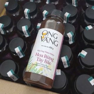 Mật Ong Vàng Hoa Rừng Tây Bắc 450gr (Thùng 25 Chai)