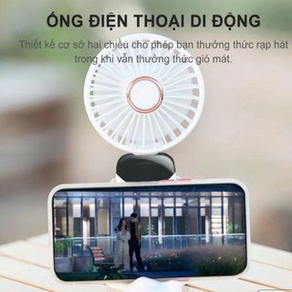 QUẠT TÍCH ĐIỆN MINI CẦM TAY CÓ DÂY ĐEO