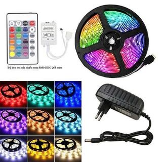BỘ DÂY ĐÈN LED 5M ĐỔI MÀU 5050 RGB 12V
