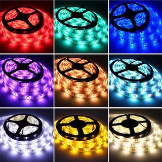 BỘ DÂY ĐÈN LED 5M ĐỔI MÀU 5050 RGB 12V