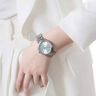 ĐỒNG HỒ NAM NỮ CAO CẤP VIVIEN BẠC MẶT XANH FULLBOX