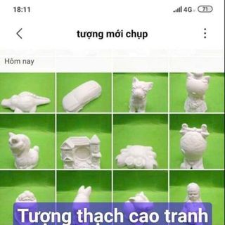 Sỉ tượng thạch cao tranh cát và nhiều đồ chơi tranh tô màu