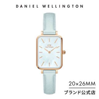 ĐỒNG HỒ NỮ CAO CẤP DANIEL W QUADRO BLUEBELL DÂY DA CN XANH XÀ CỪ FULLBOX TEM